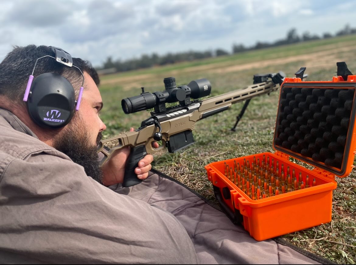 ammo box while shooting